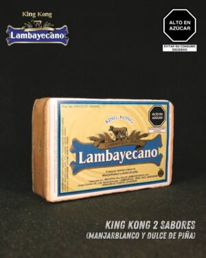 King Kong Guindón 2 Sabores 1Kg (Manjarblanco + Dulce de Piña)
